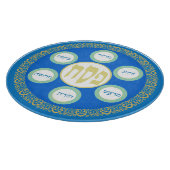 Pesach Seder Kosher zes verschillende Passover foo Snijplank (Hoek)