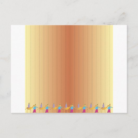 Pesah scene briefkaart (Voorkant)