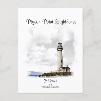 PESCADERO POINT LIGHTHOUSE - CARTE POSTALE