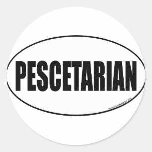 Pescotariër Ronde Sticker