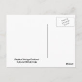 Peshawar Briefkaart (Achterkant)