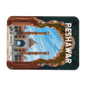 Peshawar Pakistan Reizen Kunst Vintage Magneet (Horizontaal)