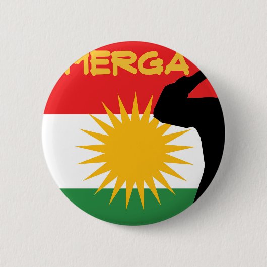 Peshmerga Ronde Button 5,7 Cm (Voorkant)