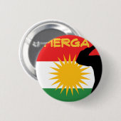 Peshmerga Ronde Button 5,7 Cm (Voorkant /achterkant)