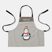 Pesonalized Cute Little KerstPenguin Schort (Voorkant)