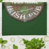Pesonalized Irish pub-teken Theedoek (Gevouwen)