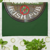 Pesonalized Irish pub-teken Theedoek (Gevouwen)