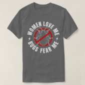 Pest Control Bug Exterminator Funny Bugs Angst T-shirt (Design voorkant)