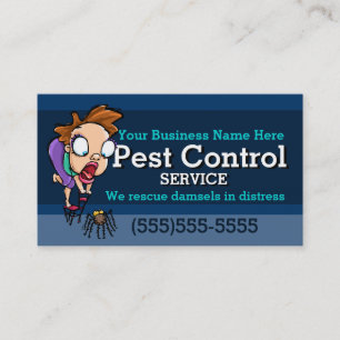 Pest Control.Exterminator.Animal trap. Aanbevelingskaartje