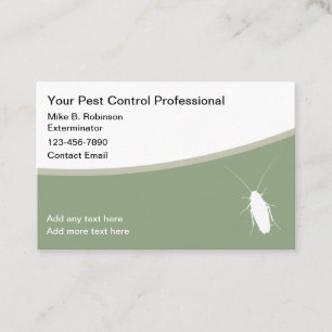 Pest Control Exterminator Theme Visitekaartjes