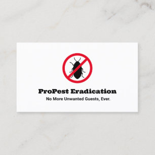 Pest Control Exterminator Visitekaartje