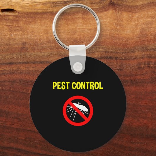 Pest Control Funny Halloween Costume Exterminator Sleutelhanger (Voorkant)