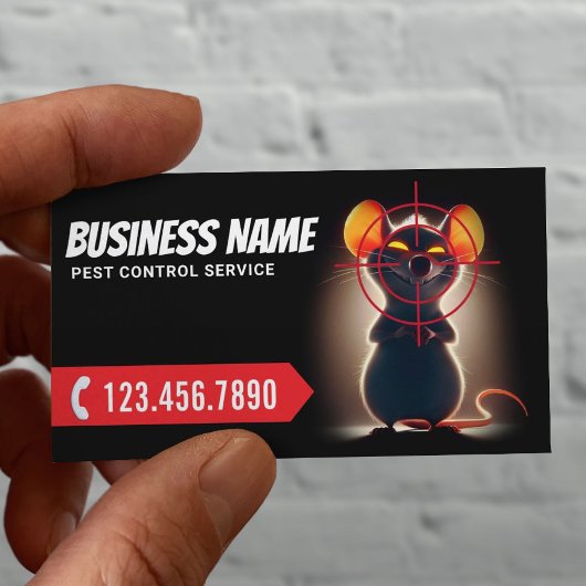Pest Control Professional Knaagdier Exterminator Visitekaartje
