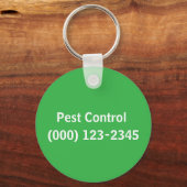 Pest Control Service bewerkbaar Sleutelhanger (Voorkant)