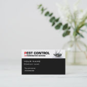 Pest control-service visitekaartje (Staand voorkant)