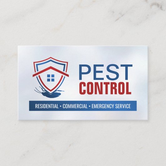 Pest Control Services - Exterminator Visitekaartje (Voorkant)