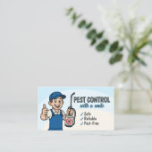 Pest Control Services - Exterminator Visitekaartje (Staand voorkant)