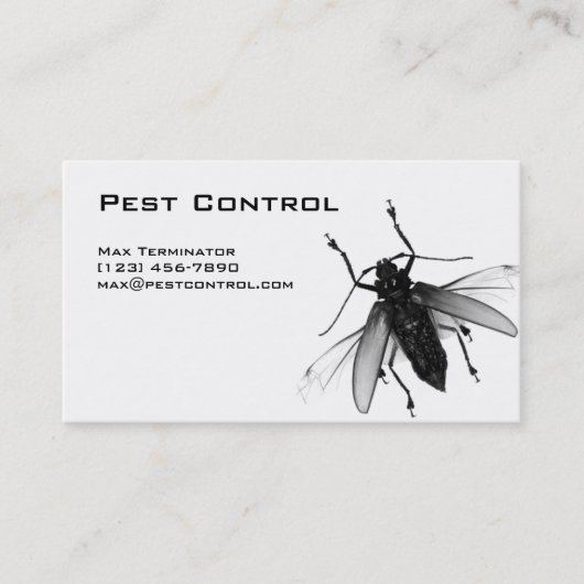 Pest Control Visitekaartje Fly (Voorkant)