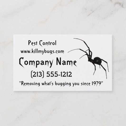 Pest Control Visitekaartjes (Voorkant)