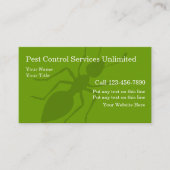 Pest Control Visitekaartjes (Voorkant)