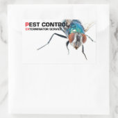Pest-controle Rechthoekige Sticker (Tas)