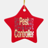 Pest Controller Extraordinaire Keramisch Ornament (Achterkant)