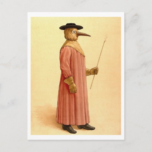  Pest Doctor Briefkaart (Voorkant)