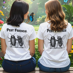 Pest Friends BFF voor & achter T-shirt