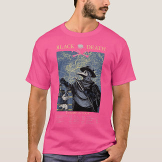 Pest Masker Doctor Pest Zwarte Dood Europese Tour T-shirt