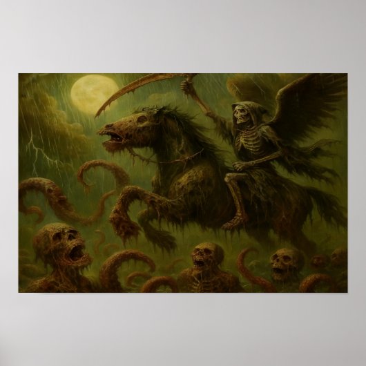 Pest Ruiter Poster (Voorkant)