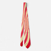Pestal Yellow Red Striped - Necktie Stropdas (Achterkant)