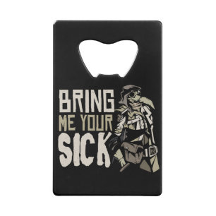 Pestdokter Halloween Griezelen Goth Geschenk Kredietkaart Flessenopener