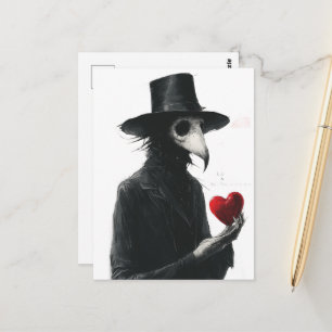 Pestdokter met een Hart Briefkaart
