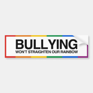 PESTEN ZAL ONZE REGENBOOG NIET RECHTTREKKEN -.png Bumpersticker