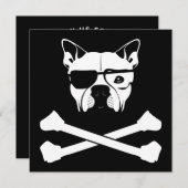 pestfok ras en schedelbotten kaart (Voorkant / Achterkant)