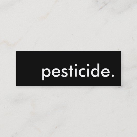 pesticide. mini visitekaartje (Voorkant)