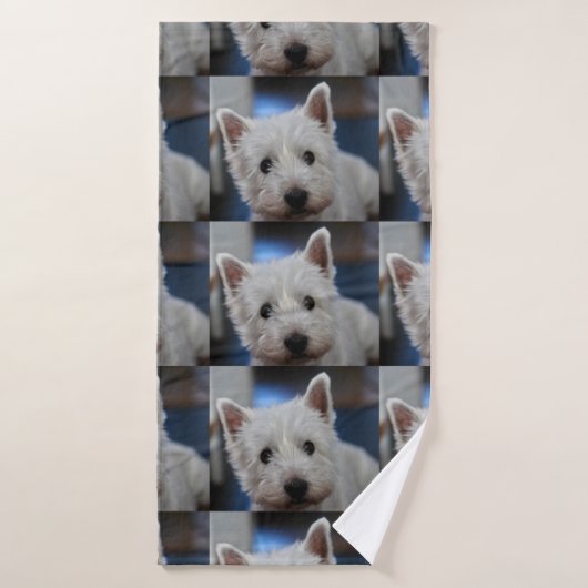 Pestie ultra mite Westie White Terrier (Serviette de bain)