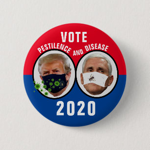 Pestilentie en ziekte 2020 ronde button 5,7 cm