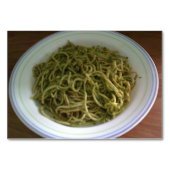 Pesto Basil Pasta Lecture Cartes de poche pour adu (Devant)