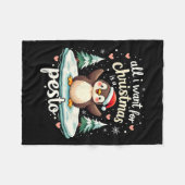 Pesto De Pinguïn Grappige Ba Fleece Deken (Voorkant (Horizontaal))