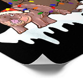 Pesto Moo Deng De Pinguïn De Ba Poster (Hoek)