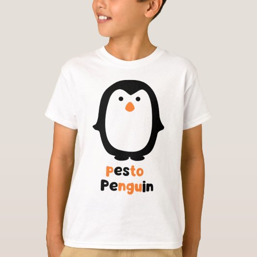 pesto pinguïn kinder T-Shirt (Voorkant)