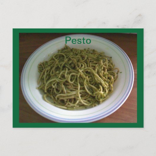 Pesto Recipe Briefkaarten (Voorkant)