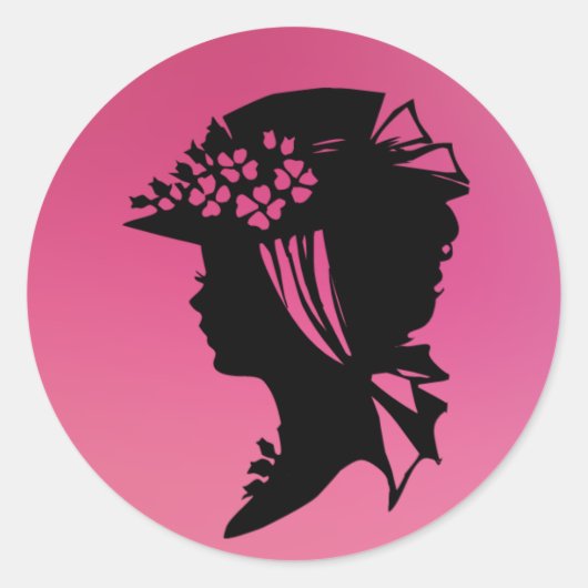 Pet 18 roze ijs AH2010 Ronde Sticker (Voorkant)