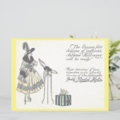  Pet 1920s  Millinery Show Advertisement Kaart (Staand voorkant)