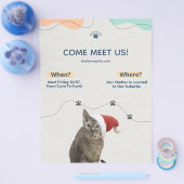 Pet Adoption, Dierenasiel Donaties Flyer (Enkel)