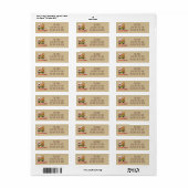 Pet Adoption Patch in Rusty Modern Kerstmis Toast Etiket (Full Sheet)