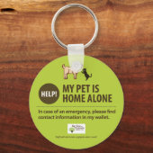 Pet Alert Sleutelhanger | Help! Mijn huisdier is a (Voorkant)