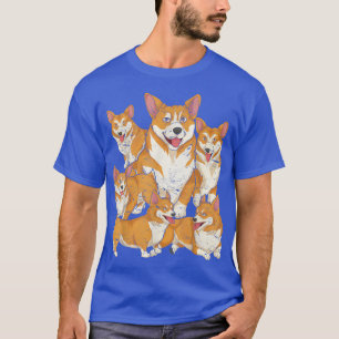 Pet Animal Hondenliefhebber Cute Corgis Dog Eigena T-shirt