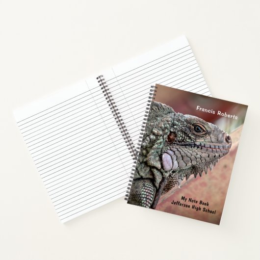 Pet Animal Iguana Lizard Natuur personaliseren Notitieboek (Binnen)